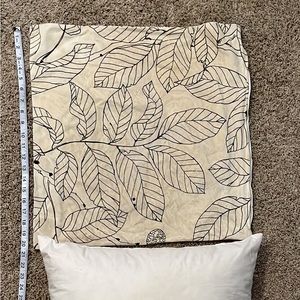 Ikea textile print plush pillowcase, decorative, washable 20.5x20.5in dimension